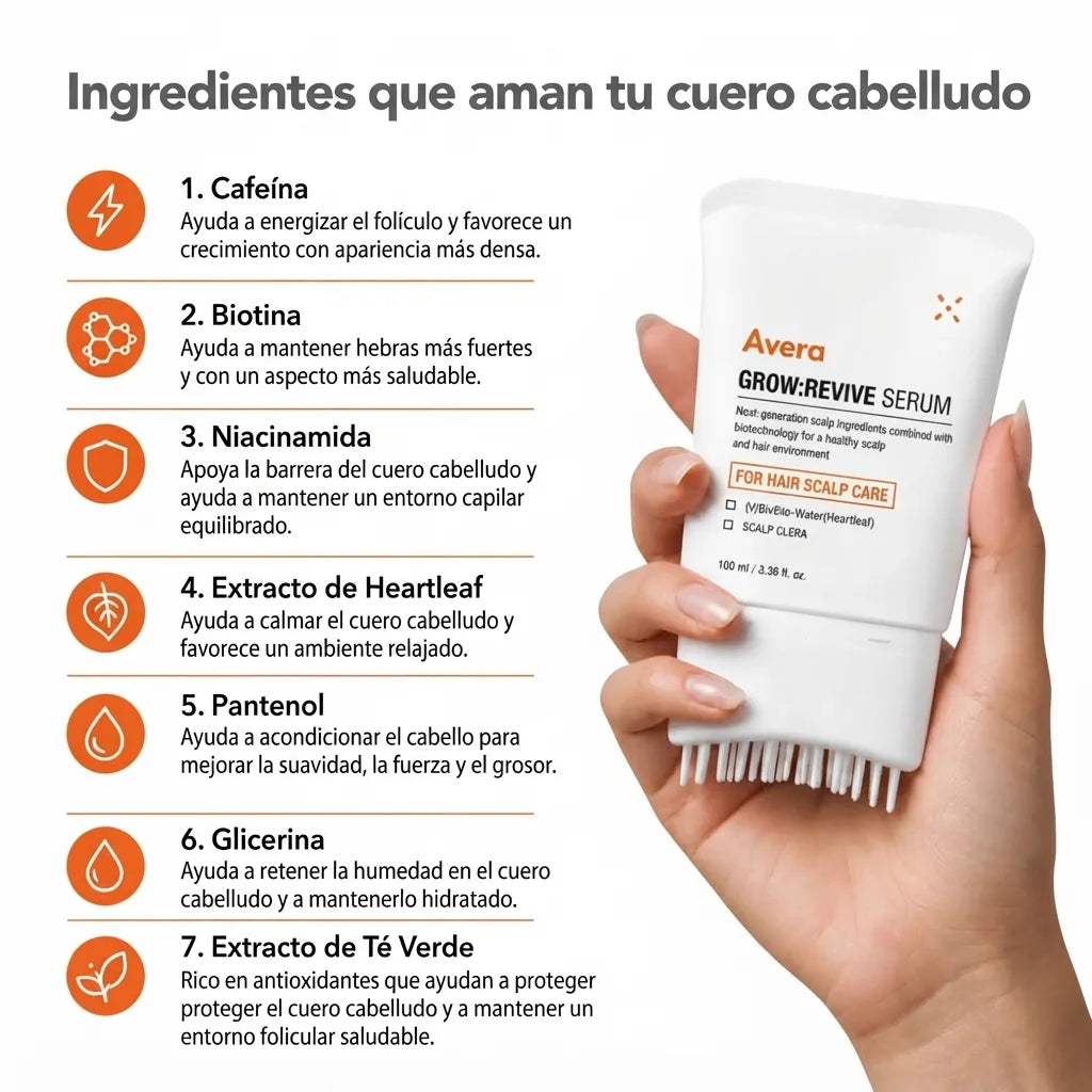 Sérum Avera para el crecimiento del cabello